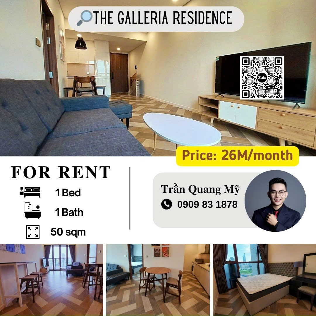 Cho Thuê Căn Hộ 1PN View Sông Bitexco, Full Nội Thất Tại The Galleria - Giá Tốt!